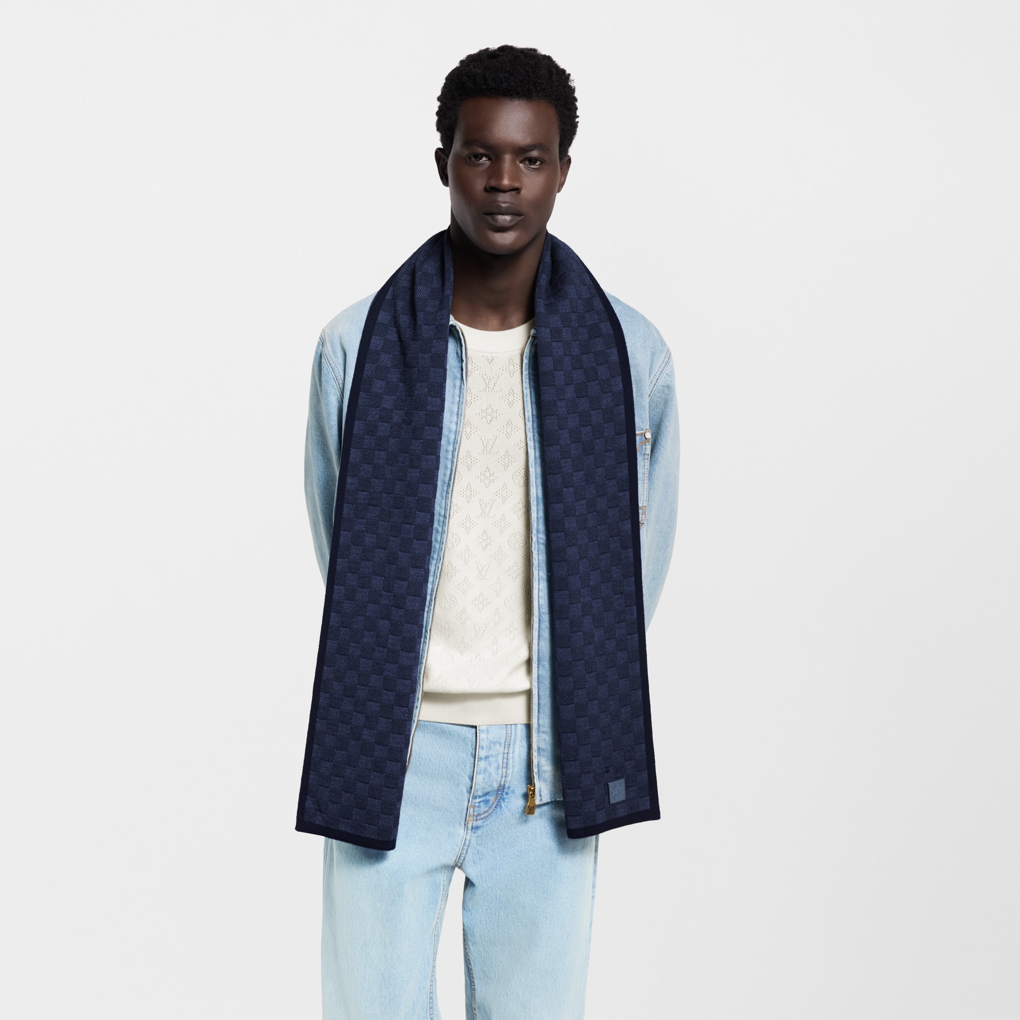 Néo Petit Damier Scarf S00 - Men - Accessories | LOUIS VUITTON ®